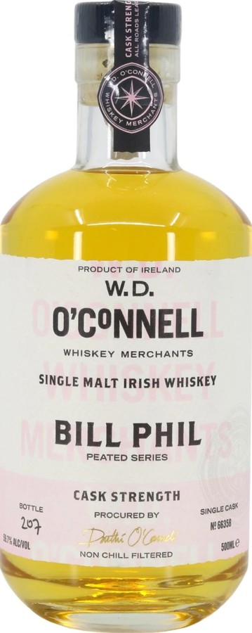 W.D. O'Connell Bill Phil Peated Series Single Cask WDO #66358 59.7% 500ml