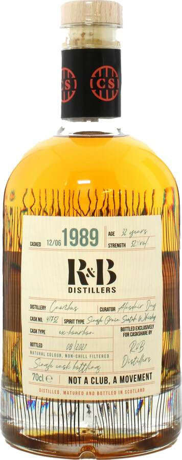 Cambus 1989 Csks Ex-Bourbon Cask #41754 32yo 52% 700ml