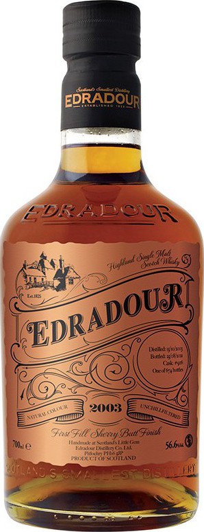 Edradour 2003 First Fill Sherry Butt Finish #926 65th Anniversary of LMDW 56.6% 700ml