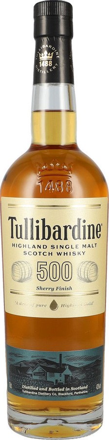 Tullibardine 500 Sherry Finish 43% 700ml