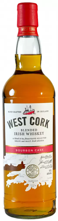 West Cork Blended Irish Whisky Bourbon Cask 40% 700ml