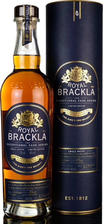 Royal Brackla 2000 5000 & 5001 46% 700ml