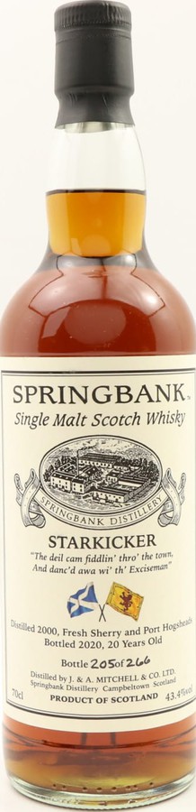 Springbank 2000 Straight Whisky Austria 43.4% 700ml