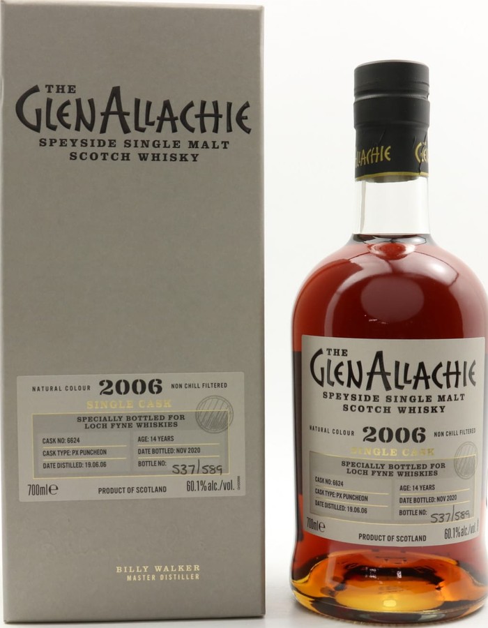 Glenallachie 2006 PX Puncheon #6625 Loch Fyne Whiskies 60.1% 700ml