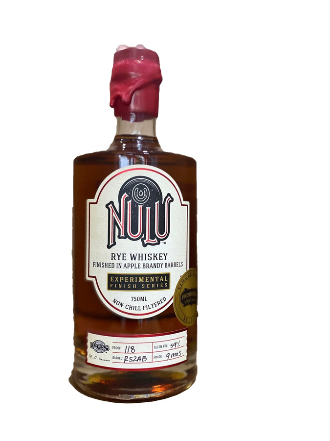 Nulu Rye Whisky Apple Brandy Finish Single Barrel Select 59% 750ml