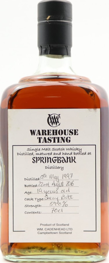 Springbank 1997 CA Sherry Butt The Drambusters Whisky Tastings 59% 700ml