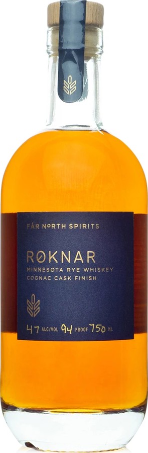 Roknar Minnesota Rye Whisky Cognac Cask Finish 47% 750ml