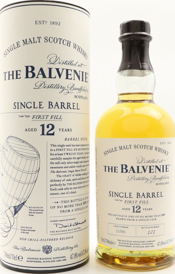 Balvenie 12yo First Fill Ex-Bourbon Barrel #11581 47.8% 700ml