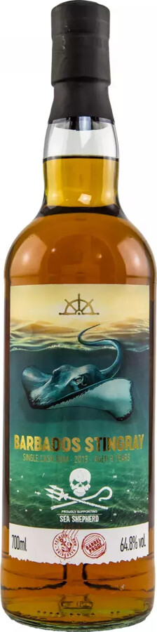 Flensburg Rum Company 2013 Foursquare Barbados Stingray Sea Shepherd Single Cask 64.8% 700ml