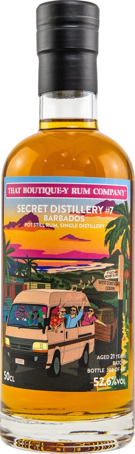 That Boutique-Y Rum Company 2000 Secret Distillery #7 Barbados Batch #1 21yo 52.6% 500ml