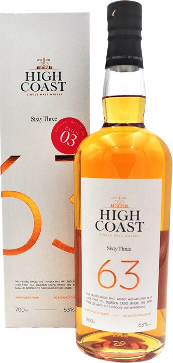 High Coast Sixty Three 63 Bourbon 63% 700ml