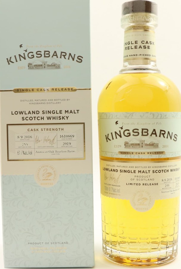 Kingsbarns 2016 Bourbon Barrel #1610869 61.7% 700ml
