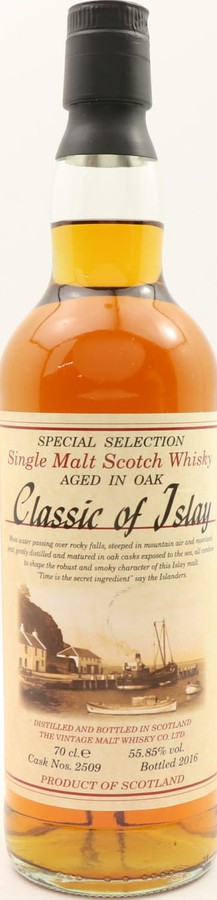 Classic of Islay Vintage 2016 JW #2509 55.85% 700ml
