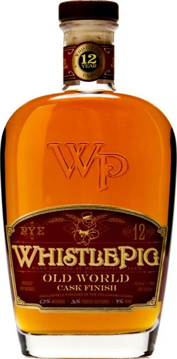 WhistlePig 12yo Old World Cask Finish Rye 43% 700ml