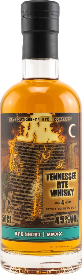 Tennessee Rye Whisky 4yo TBWC Batch 3 45% 500ml