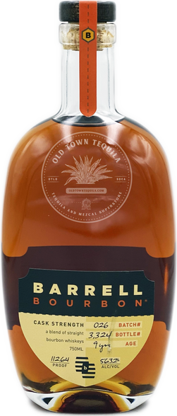 Barrell Bourbon 9yo Cask Strength Batch 026 56.32% 750ml