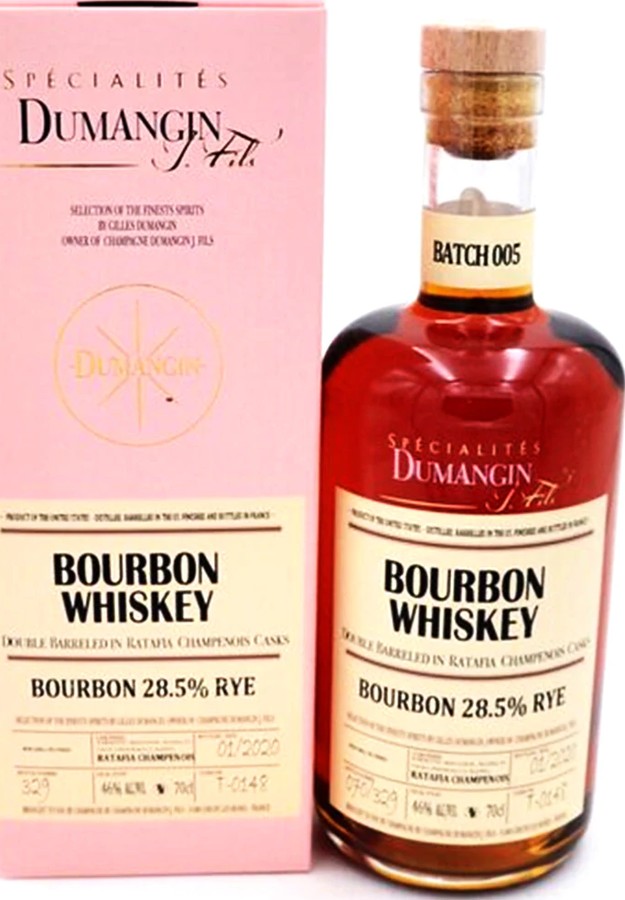 Bourbon Whisky Bourbon Rye CDJF Ratafia Champenois Finish T-0148 28.5% 700ml