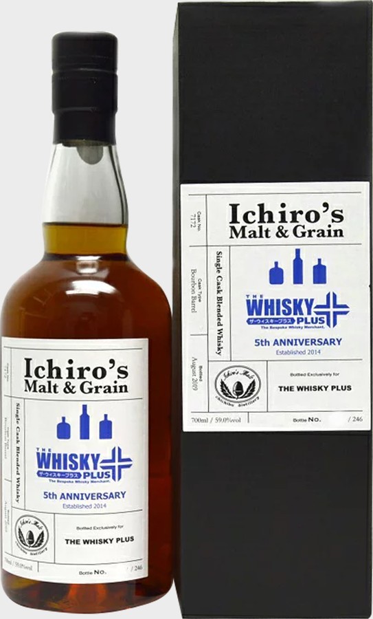 Ichiro's Malt & Grain Single Cask Blended Whisky Bourbon Barrel #7172 59% 700ml