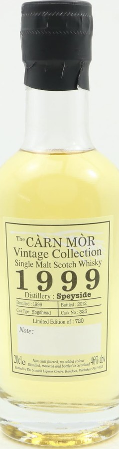 Speyside Distillery 1999 MMcK Carn Mor Vintage Collection #323 46% 200ml
