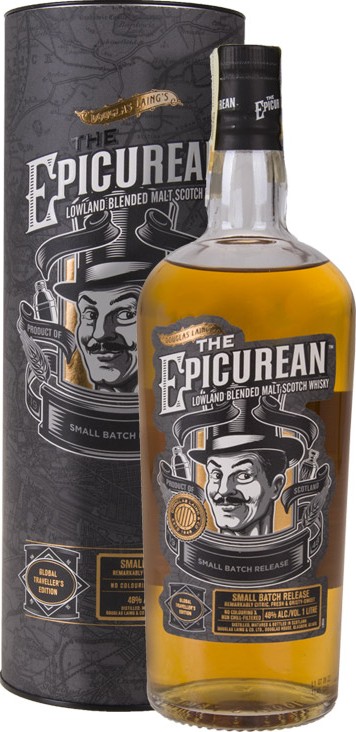 The Epicurean Lowland Blended Malt Scotch Whisky DL Global Traveller's Edition 48% 1000ml