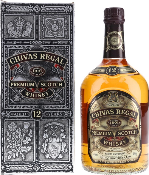 Chivas Regal 12yo Premium Scotch Whisky Gebr. Heinemann 2000 Hamburg 40% 1000ml