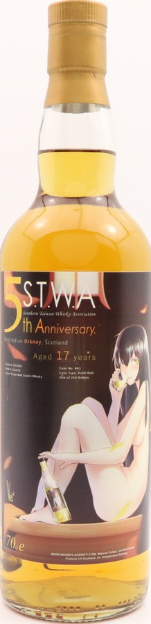 Orkney Islands 2000 TWA 5th Anniversary Bottling Refill Butt #63 Southern Taiwan Whisky Association 52.1% 700ml