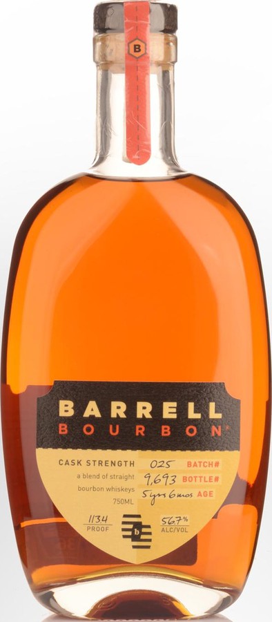 Barrell Bourbon 5yo Cask Strength American White Oak Barrels Batch 025 56.7% 750ml