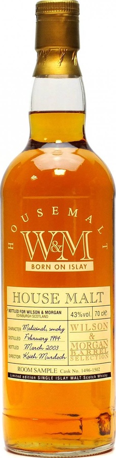 House Malt 1994 WM Barrel Selection Born on Islay 1496 1502 43% 700ml