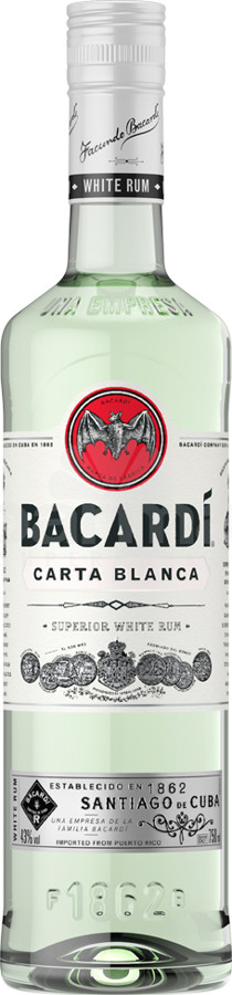 Bacardi Carta Blanca 40% 750ml