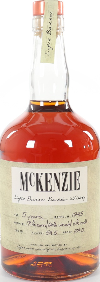 McKenzie 5yo Single Barrel Bourbon Whisky #1285 54.5% 750ml