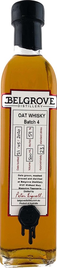 Belgrove Oat Whisky Batch 4 59% 500ml