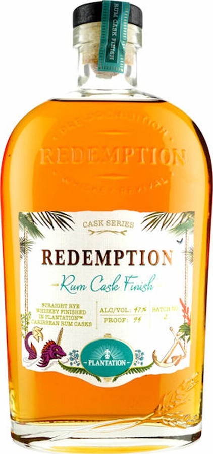 Redemption Rum Cask Finish Cask Series Batch 1 47% 750ml