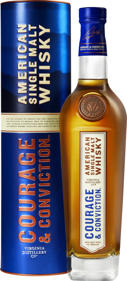 Courage & Conviction American Single Malt Whisky George G. Moore Batch 46% 750ml