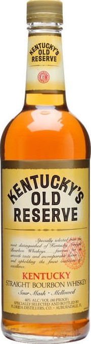 Kentucky's Old Reserve Straight Bourbon Whisky New American Oak 40% 750ml