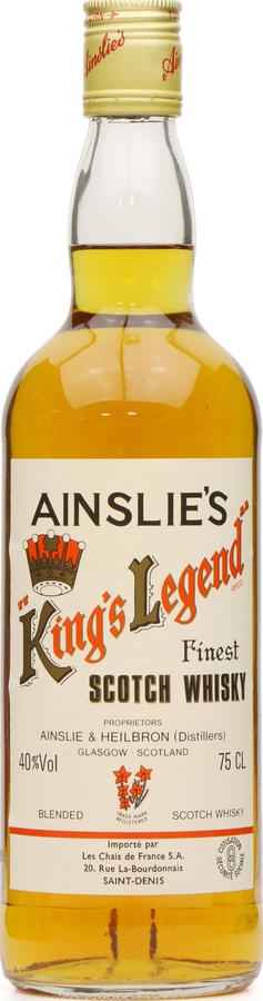 Ainslie's King's Legend Finest Scotch Whisky 40% 750ml