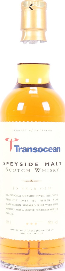 Speyside Malt 15yo Transocean Drilling 40% 700ml