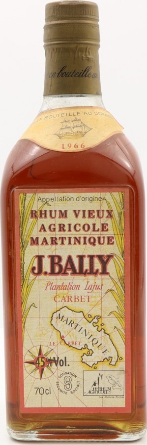 J.Bally 1966 Plantations Lajus Carbet 45% 700ml