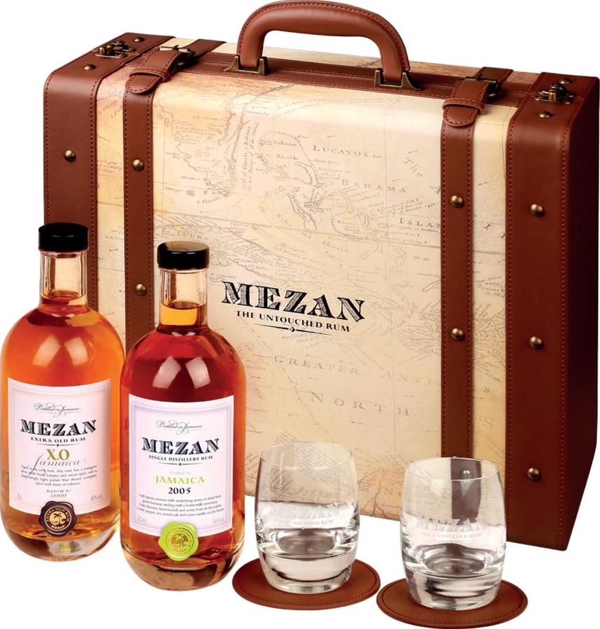 Mezan XO Jamaica Giftbox With Glasses 40% 700ml