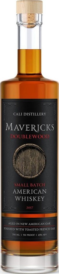 Mavericks Doublewood Small Batch Toasted French Oak Finish 45% 750ml