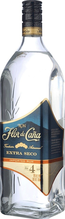 Flor de Cana Extra Seco 4yo 40% 1000ml