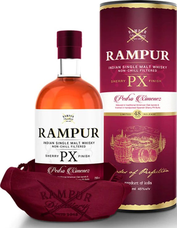Rampur Sherry PX Finish Indian Single Malt Whisky Batch 356 45% 750ml