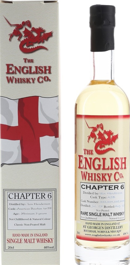 The English Whisky 2010 Chapter 6 Not Peated ASB 0193, 0194 46% 200ml