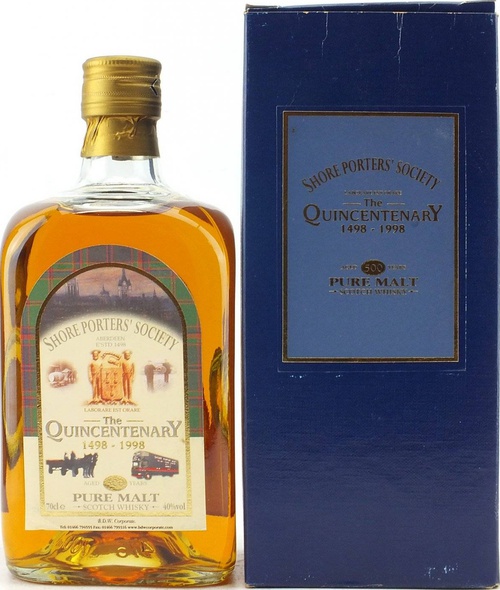 Shore Porters Society The Quincentenary 1498 1998 40% 700ml