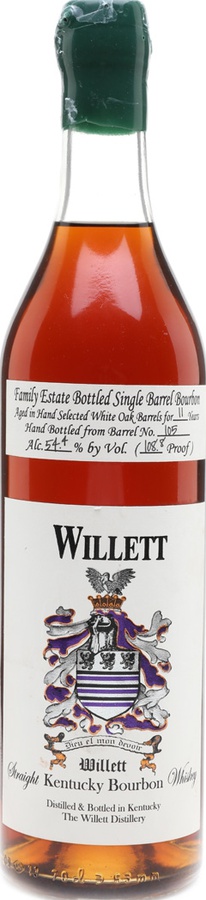 Willett 11yo Family Estate Bottled Single Barrel Bourbon #105 54.4% 700ml