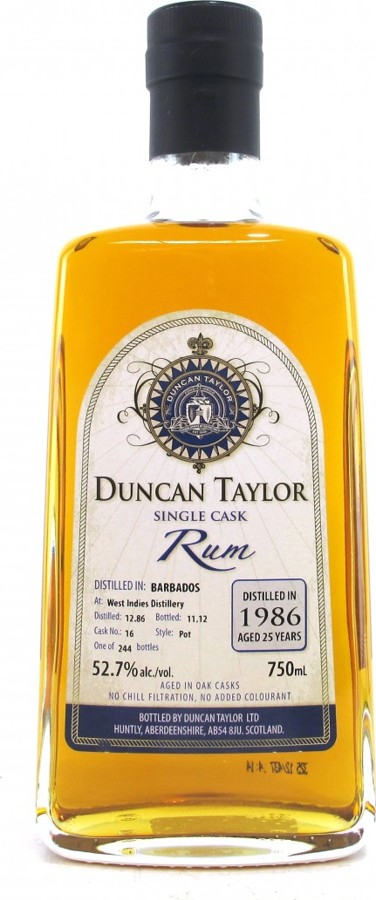 Duncan Taylor 1986 Aged in Oak Casks 25yo 52.7% 750ml