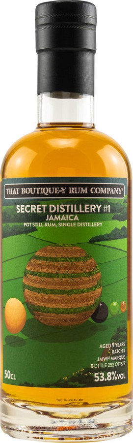 That Boutique-y Rum Company Secret Distillery#1 Batch #3 9yo 53.8% 500ml