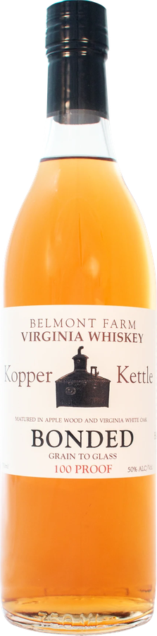 Kopper Kettle Virginia Whisky Grain to Glass Bonded 100 Proof 50% 750ml