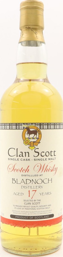 Bladnoch 17yo DL Clan Scott 46% 700ml
