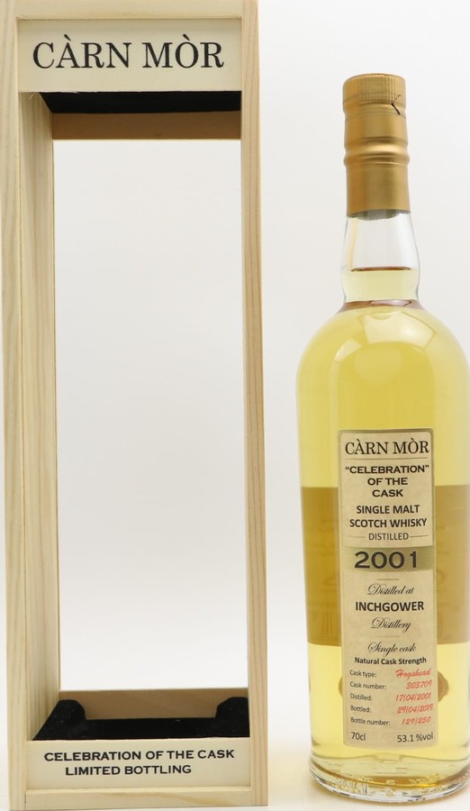 Inchgower 2001 MMcK Carn Mor Celebration of the Cask #303709 53.1% 700ml