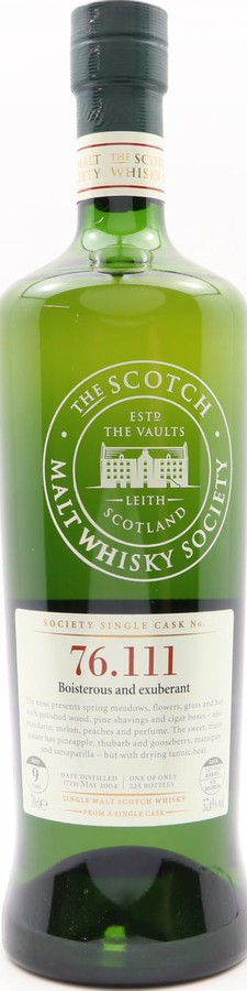 Mortlach 2004 SMWS 76.111 Boisterous and exuberant 1st fill barrel 57.6% 700ml